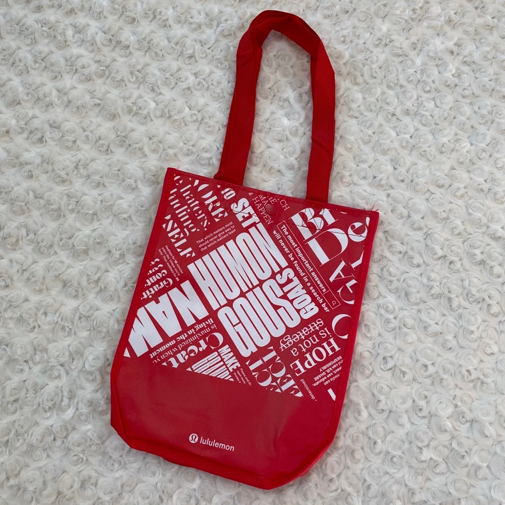 free lululemon bag with purchase Reusable Tote Carryall Handbag (Red) : Home & Kitchen lululemon athletica | Bags |
